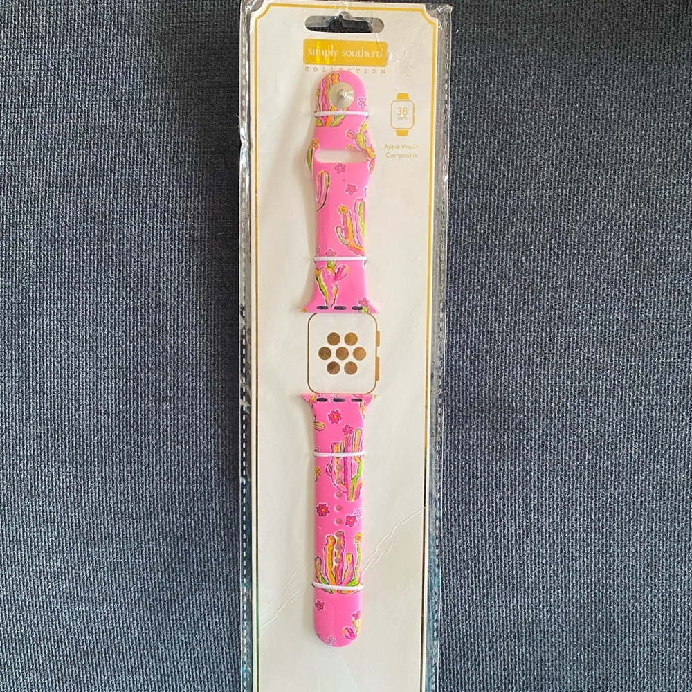Brand New Simply Southern Pink Cactus Apple Watch Band 38mm